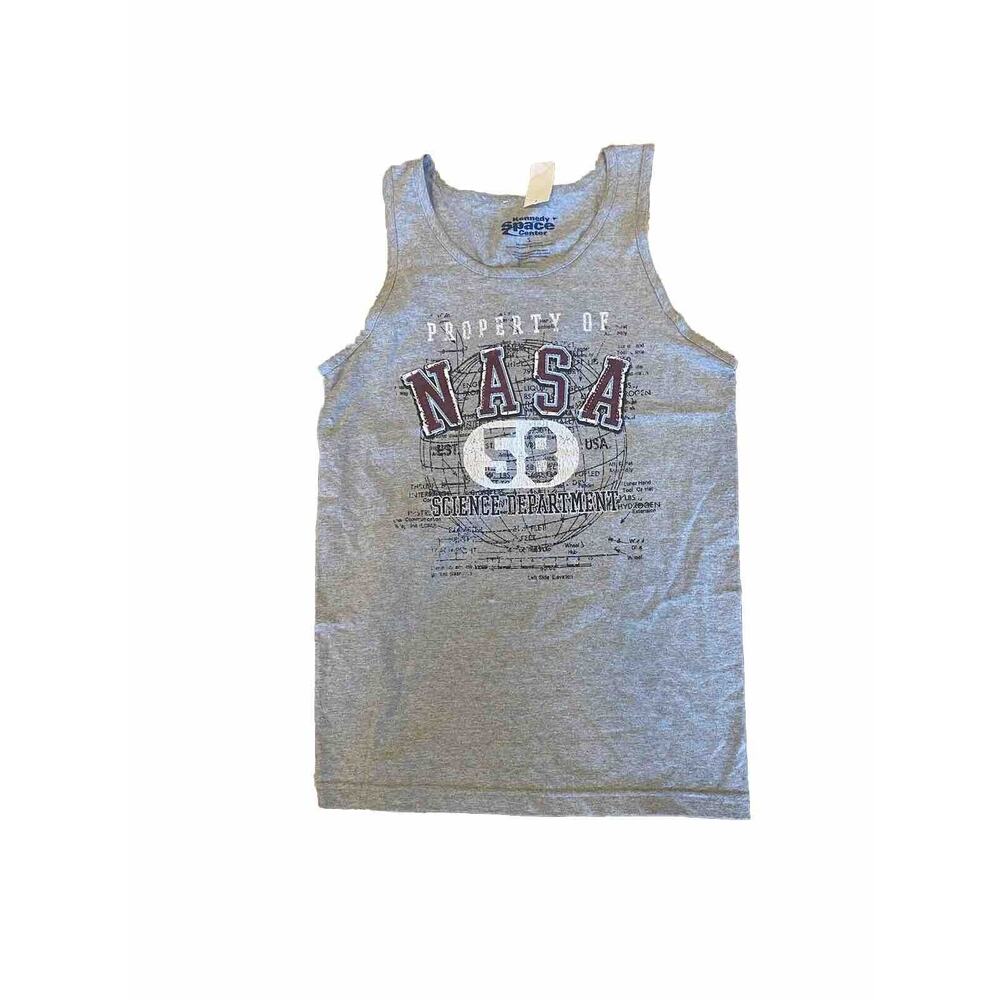 NASA Tank Top Unisex Small Gray NASA Science Dept Kennedy Space Center NWT
